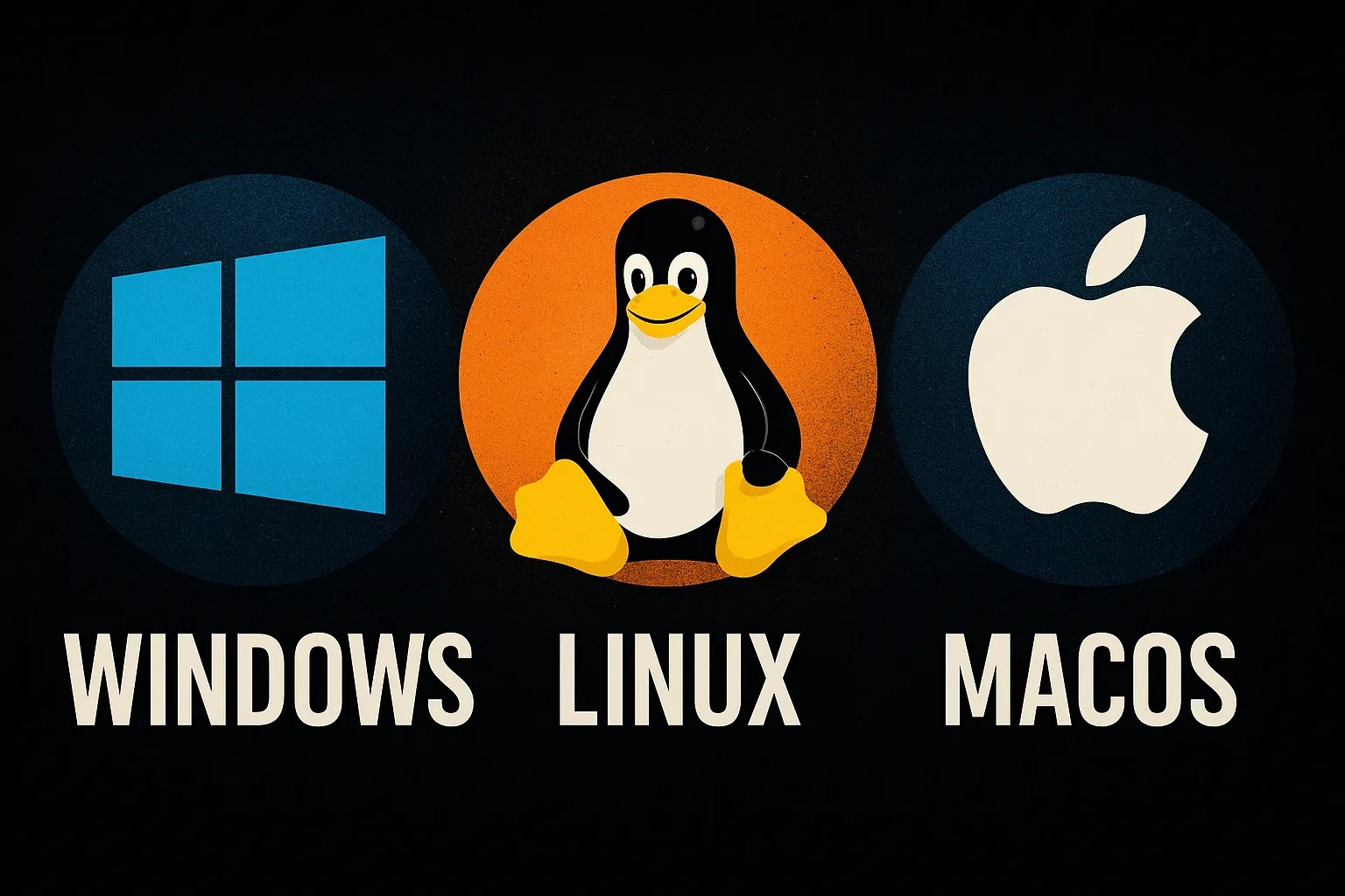 Windows vs Linux vs macOS — Illustrated OS Showdown (2025)